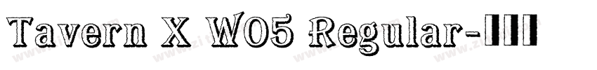 Tavern X W05 Regular字体转换
